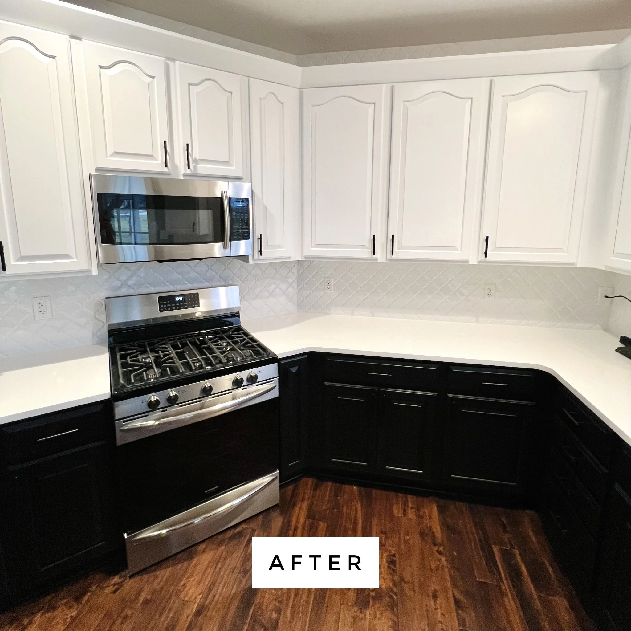 Painted Black Kitchen Cabinets Before And After