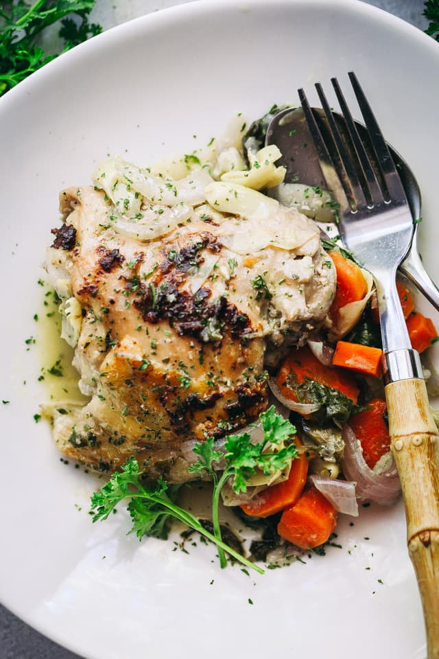 Baked Chicken with Artichokes