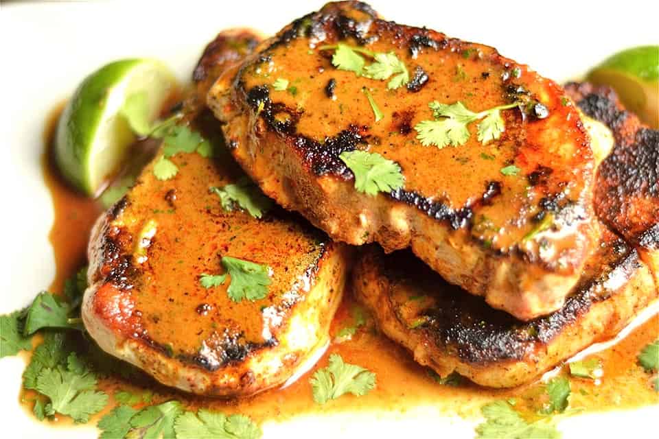 Chipotle pork chops