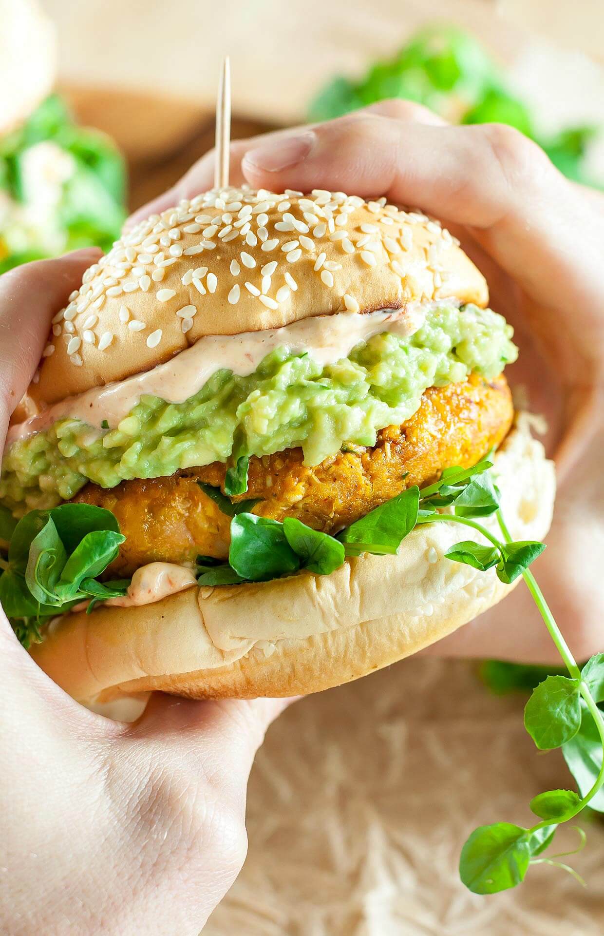 Pumpkin chipotle burgers