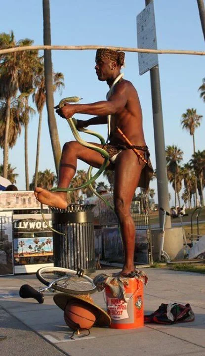 If you think you’ve seen it all, then you haven’t seen Venice. #art #culture #streetperformers #venice #beach #socal #Losangeles #cali #boardwalk