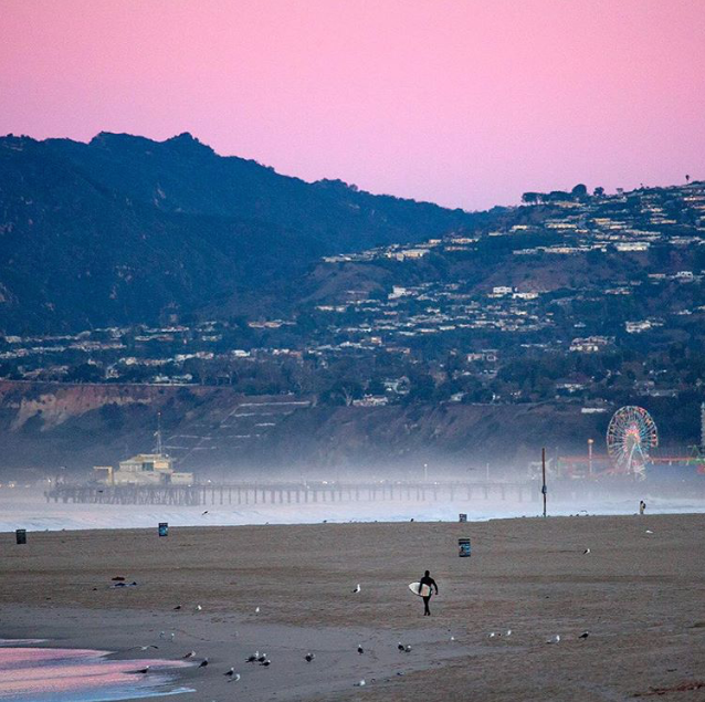 Shout out to Instagram’s @kg_foto for capturing this stunning view of Venice Beach on an epic morning! #venice #losangeles #cali #socal #photography #sunrise #morning #venicebeach #instagram #beach #surfing