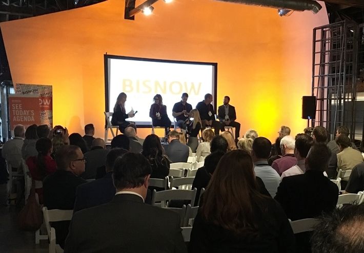 The Future of Hospitality panel included Nook Kitchen owner/designer Erin Brown, Bitter & Twisted Cocktail Parlour proprietor & principal barman Ross Simon, Mortenson Development Executive George Forristall, monOrchid owner Wayne Rainey & Bar Napkin Productions' CEO Haley Balzano, who moderated