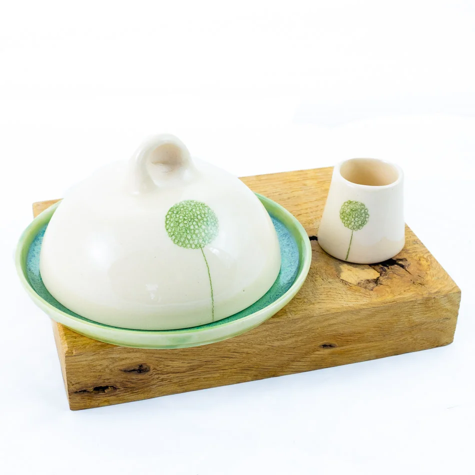 Ceramic Butter Dish and Jug Gift Set