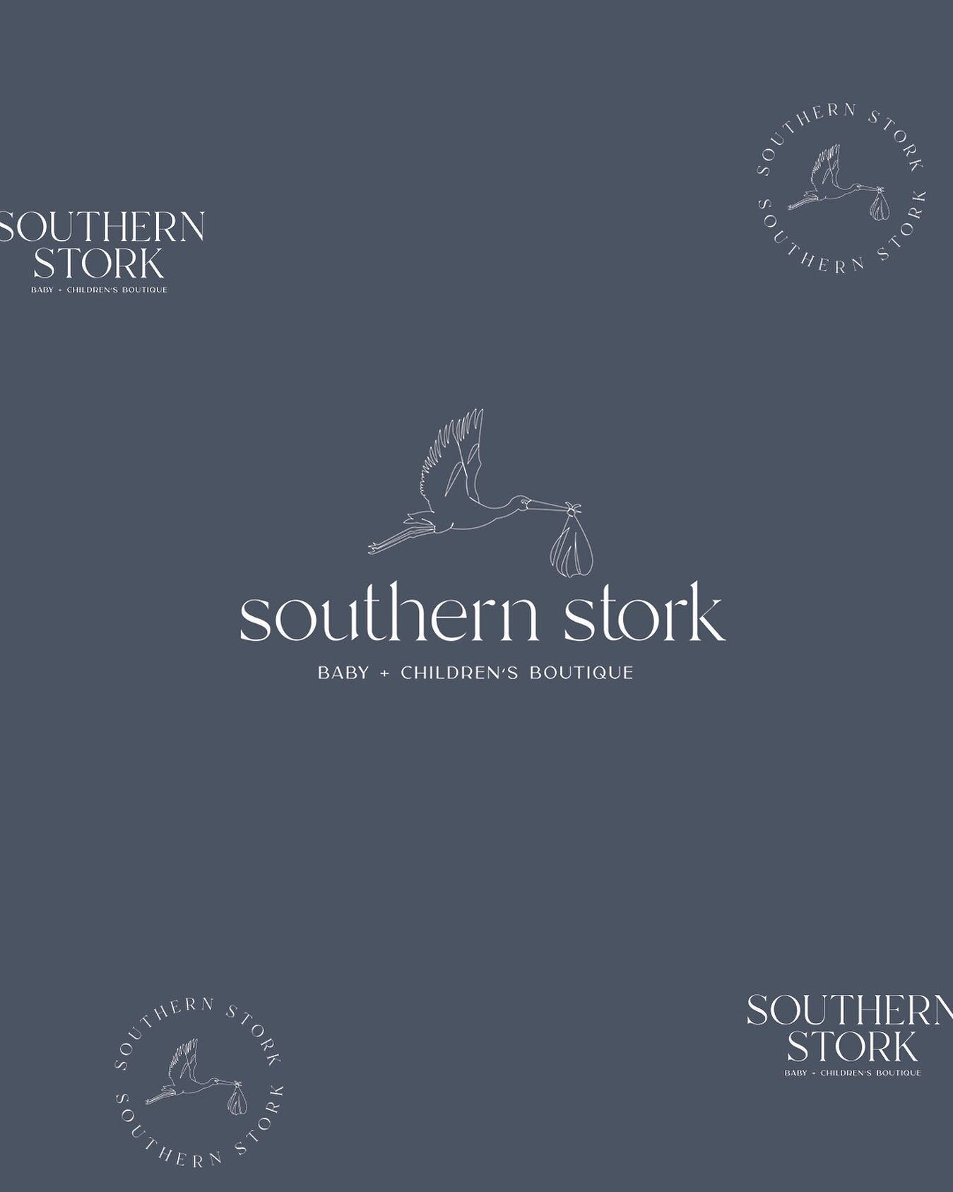 final logo + branding elements for southern stork 🤍🦢