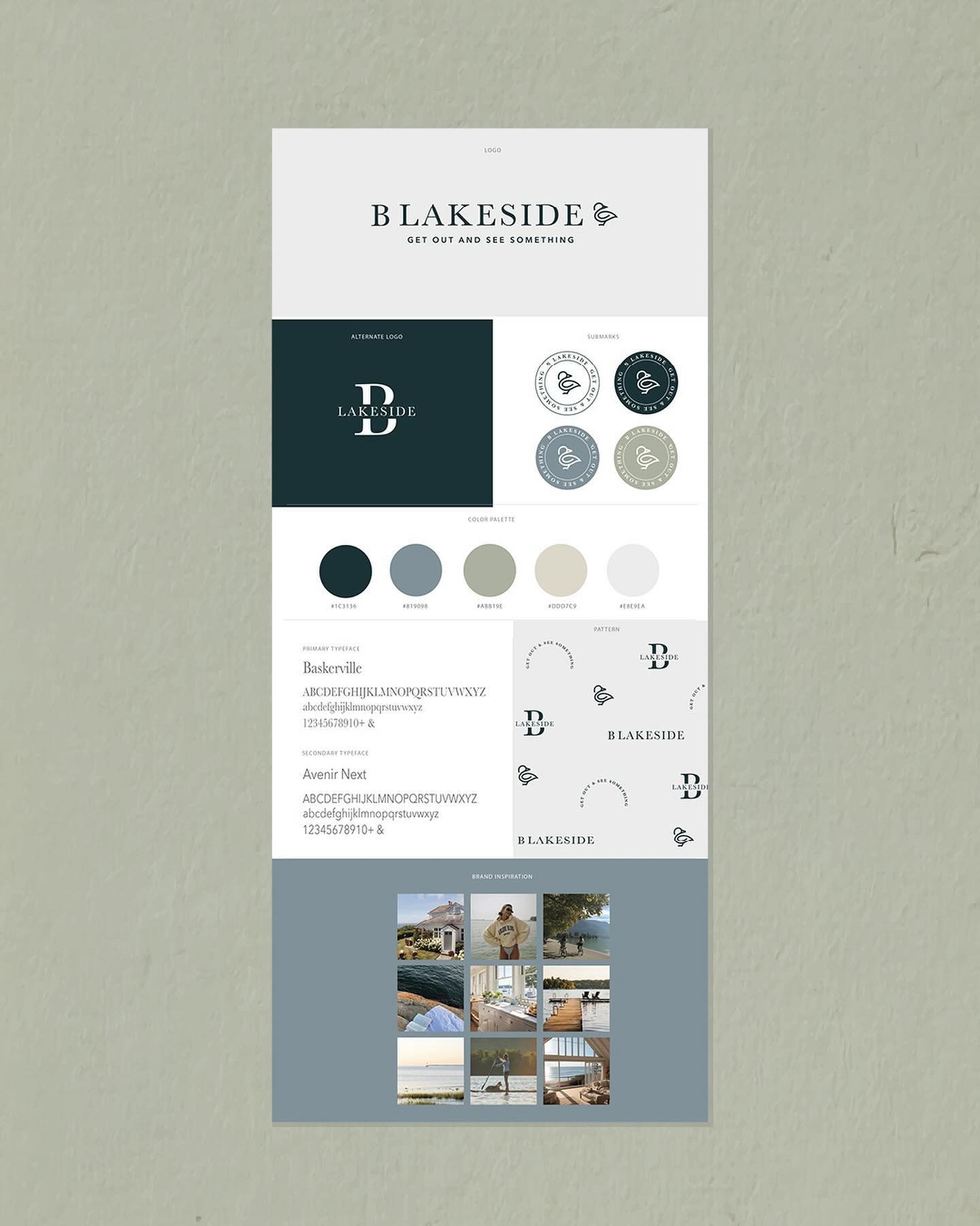 final logo + branding for @b_lakeside_ 🌊