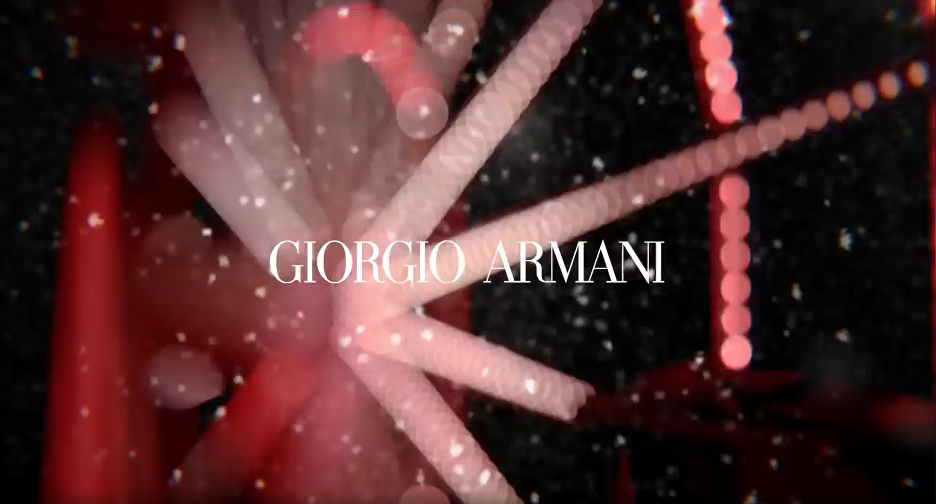 Snow particle work for Armani 2022
