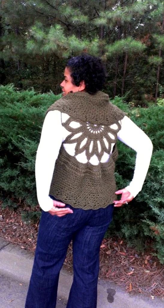 Crochet Circular (Sunflower) Vest Pattern by GuChet