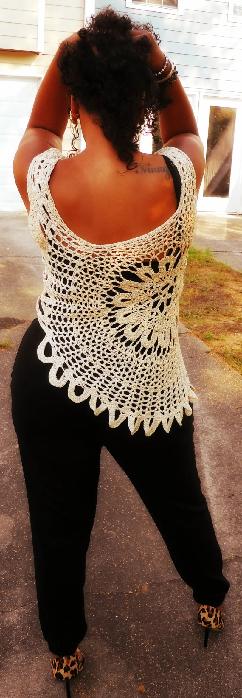 Lace Tank Top (Plus Size) Pattern by GuChet