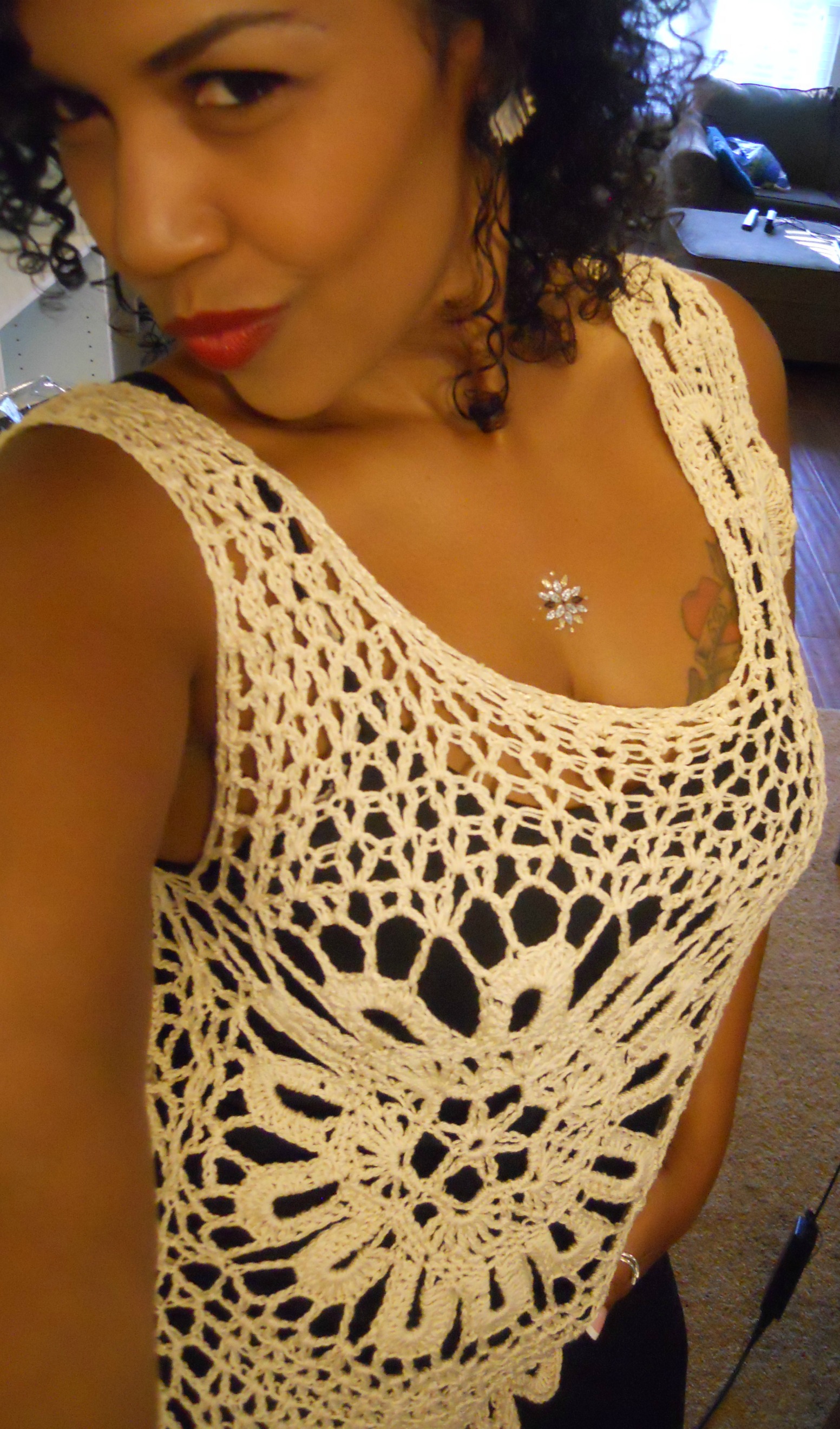 Lace Tank Top (Plus Size) by GuChet