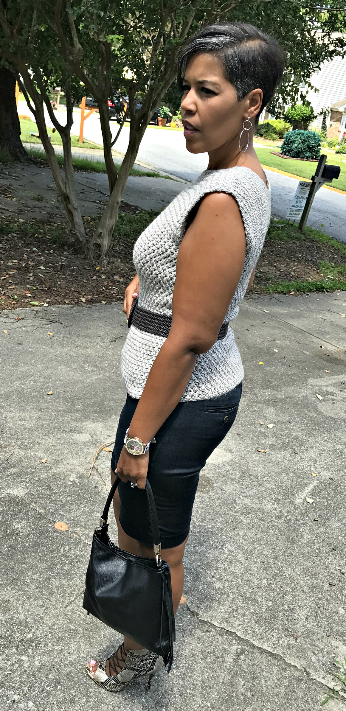 Crochet Asymmetrical Stitch Top Pattern by GuChet