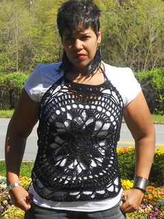Crochet Doily Tank Top Cover Pattern by GuChet
