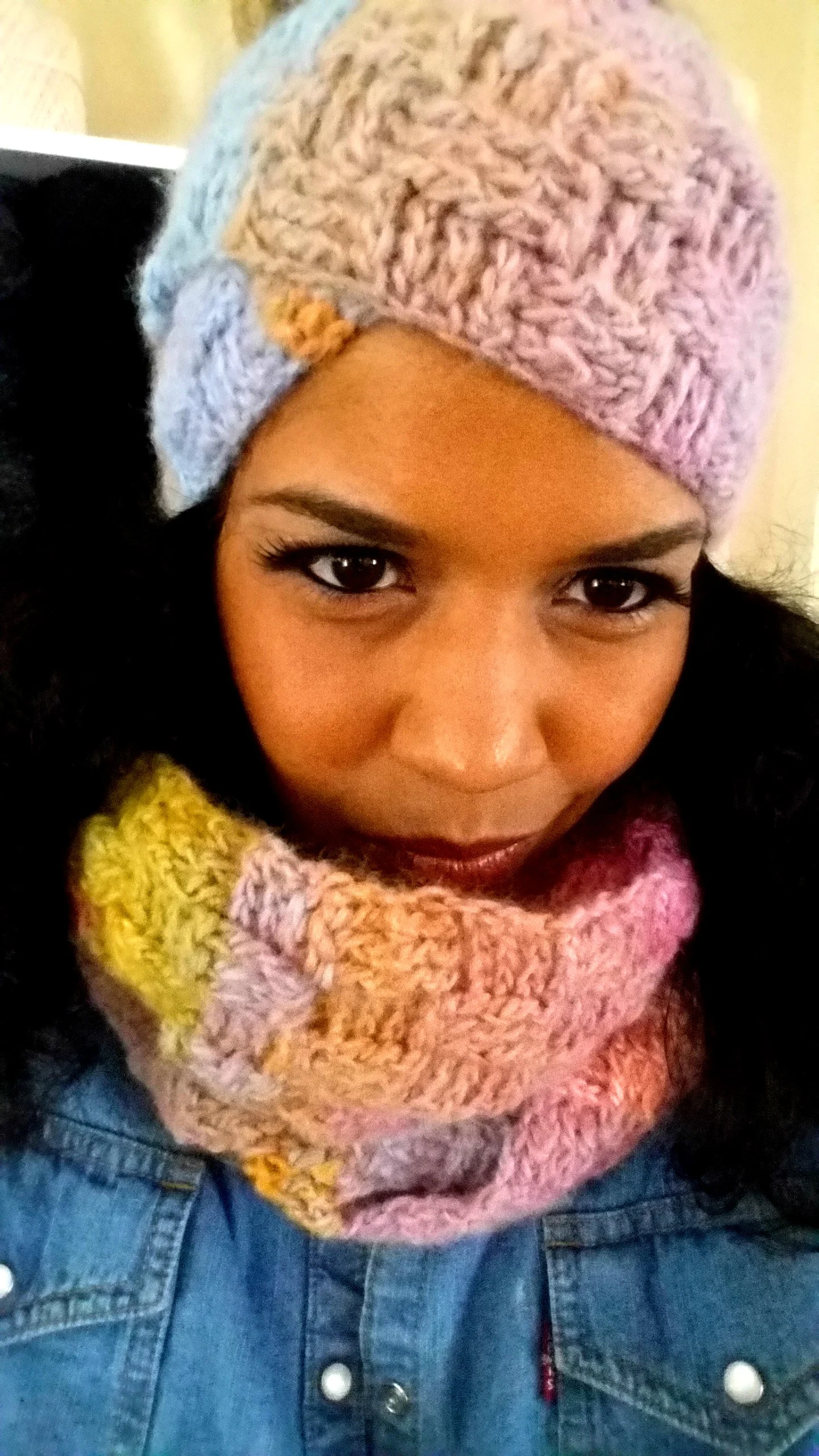 Basketweave Stitch Headband & Matching Cowl
