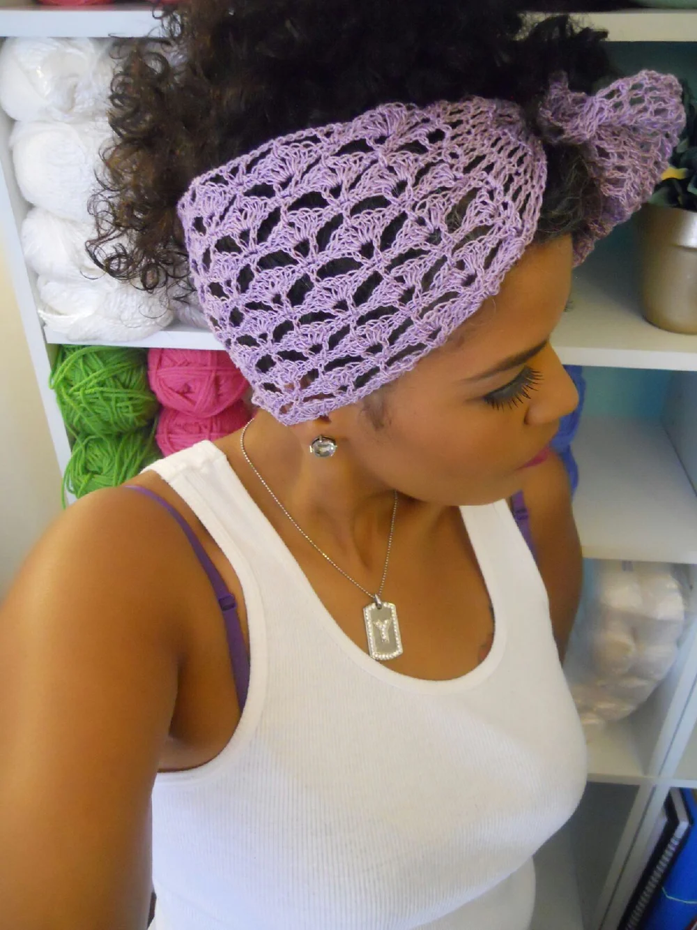 一部予約販売】 Perverze Scalloped Crochet Headdressニット帽