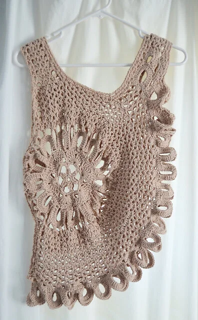crochet lace tank top