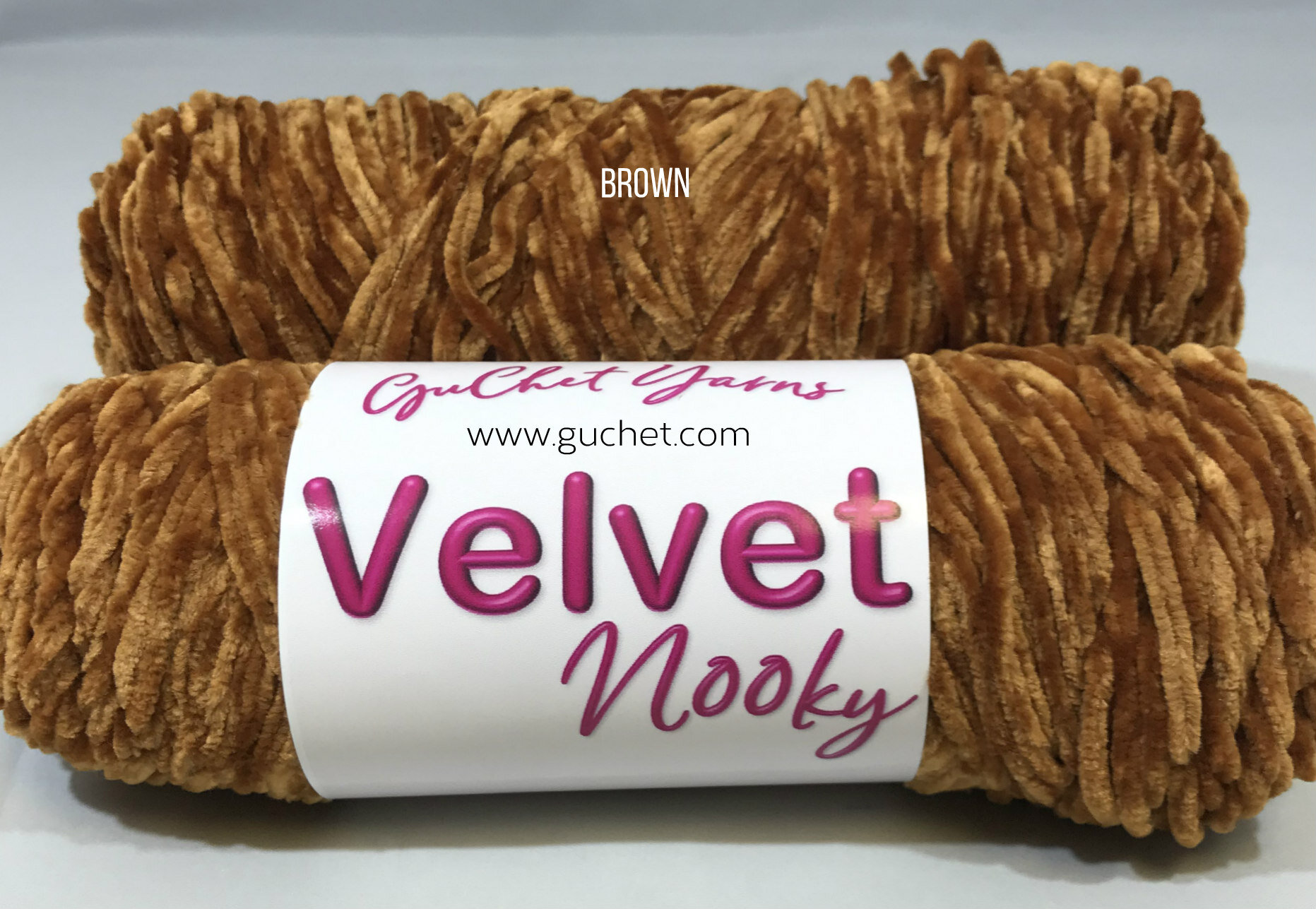 Chenille Yarn - Worsted Weight Yarn - 100g/skein - Shades of Brown