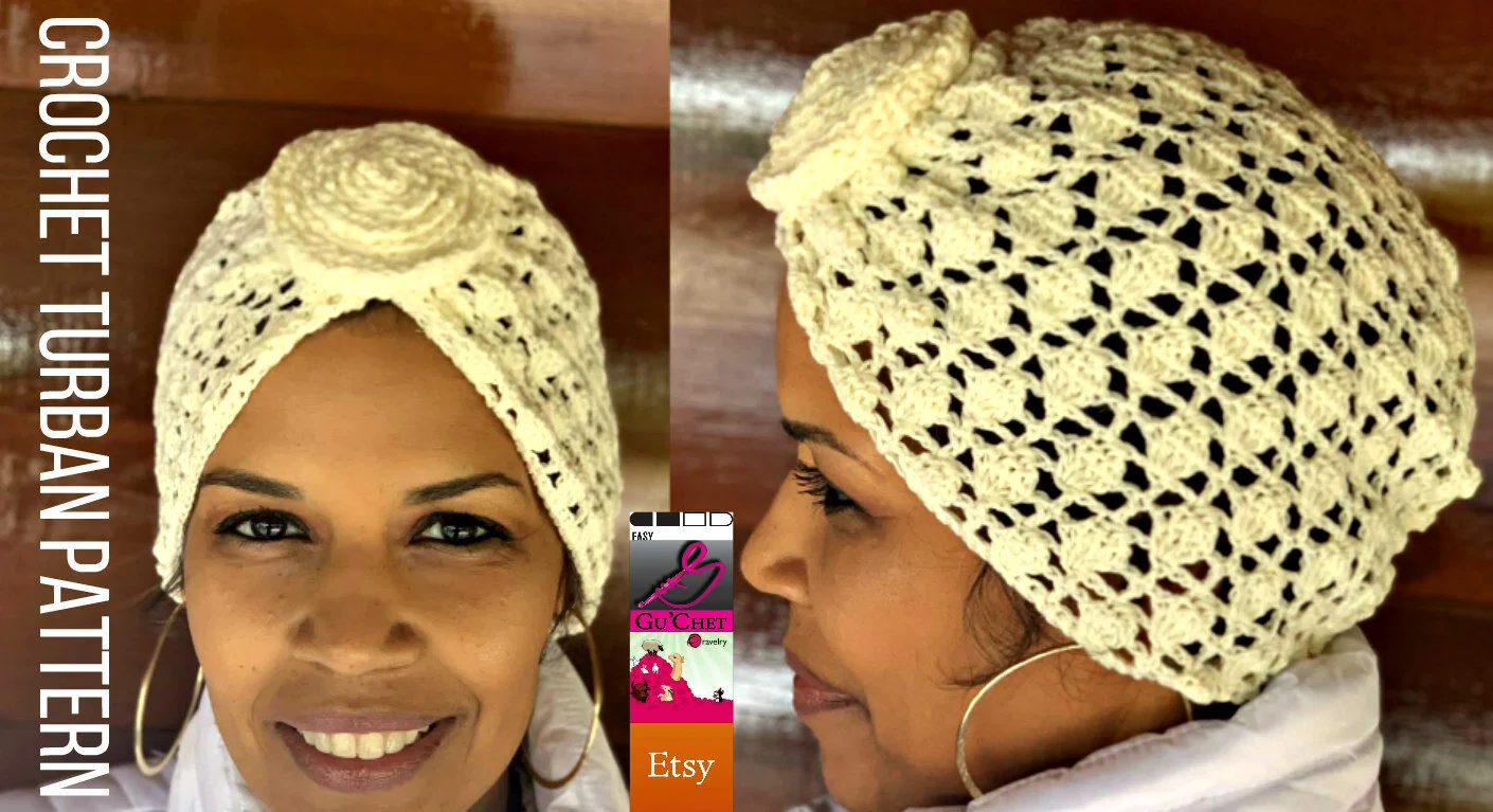 Crochet Pattern Chemo Knitted Turban Pattern Crochet Pattern Chemo