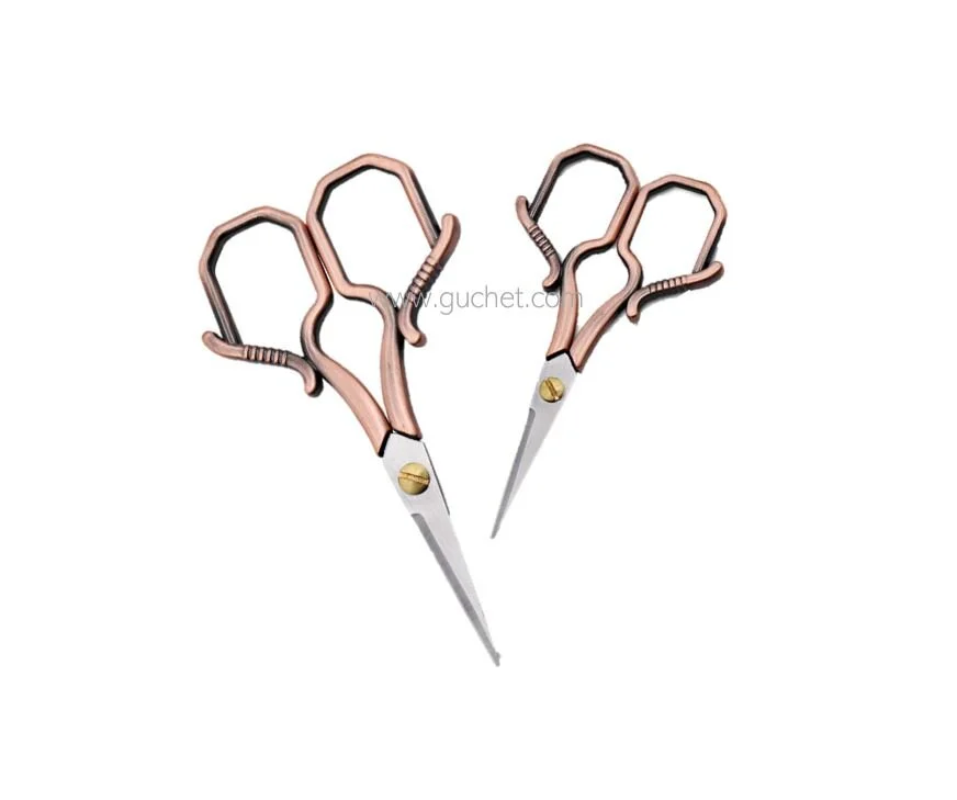 gold scissors, cutting scissors, trimming scissors, cutting scissors, shear scissors, embroidery scissors, fabric, Westcott scissors, sewing scissors, craft scissors, vintage scissors, yarn, guchet