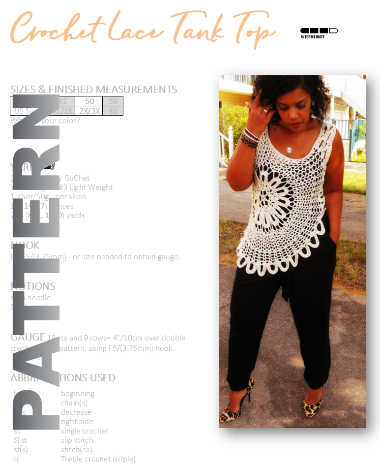 CROCHET TANK TOP PATTERN