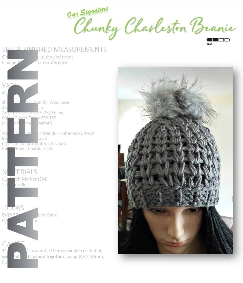 CROCHET CHUNKY BEANIE PATTERN