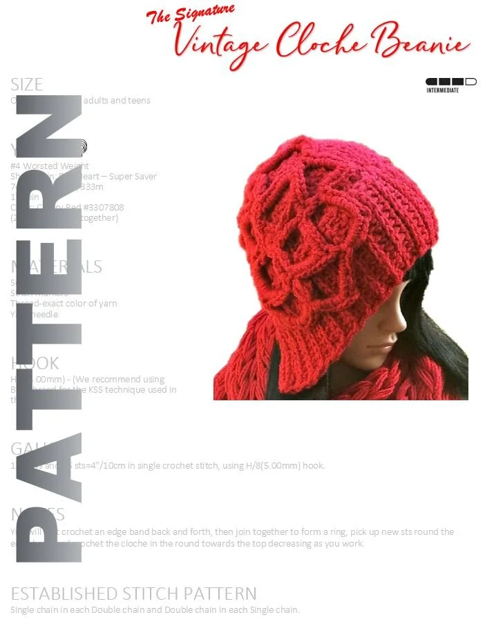 CROCHET CLOCHE HAT PATTERN