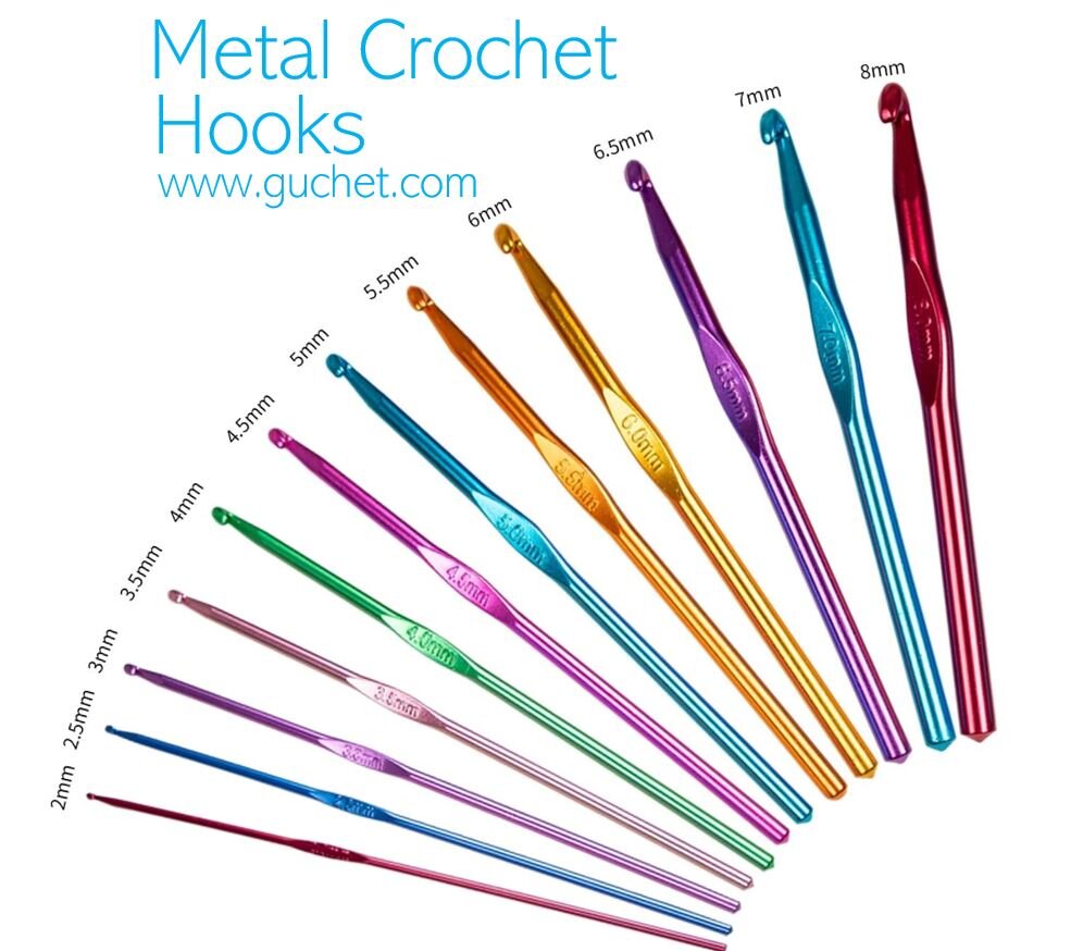 Aluminum Crochet Hook Plastic Handle Sewing Knitting Crocheting Needles DIY  Yarn Sweater Weave Tools 2mm 3mm