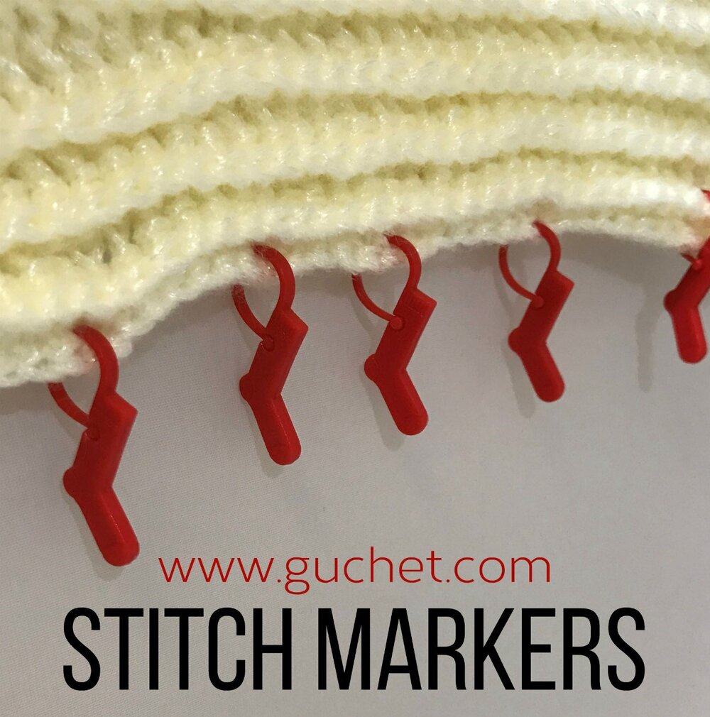 STITCH MARKERS - PLASTIC SAFETY PINS x10 —  - Yarns, Patterns and  Accessories