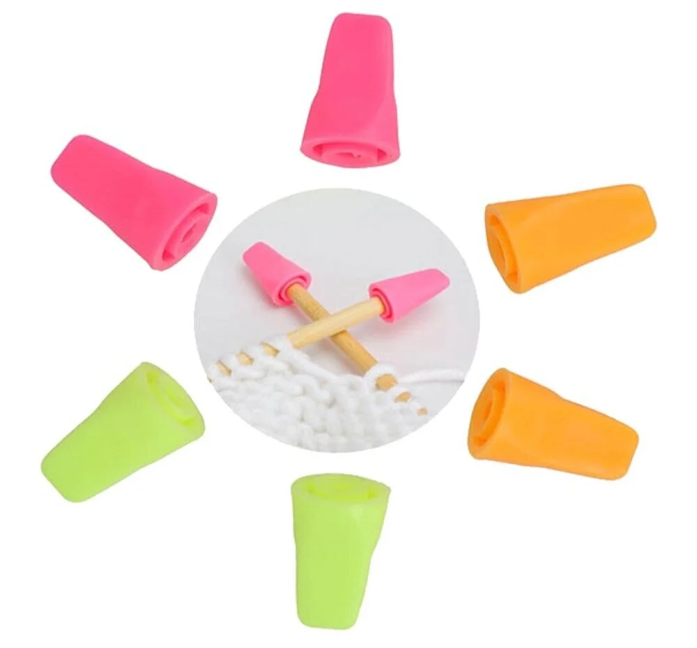 KNITTING NEEDLE TIP PROTECTORS - PACK OF 6