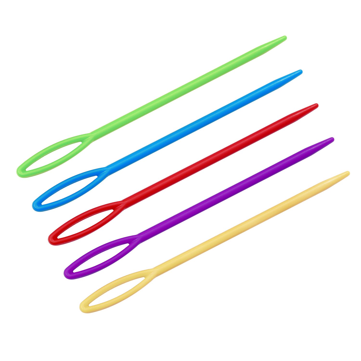 50/100 Large-Eye Plastic Sewing Needles 2.7-inch Yarn Sewing Needle Set  Learning Needles for