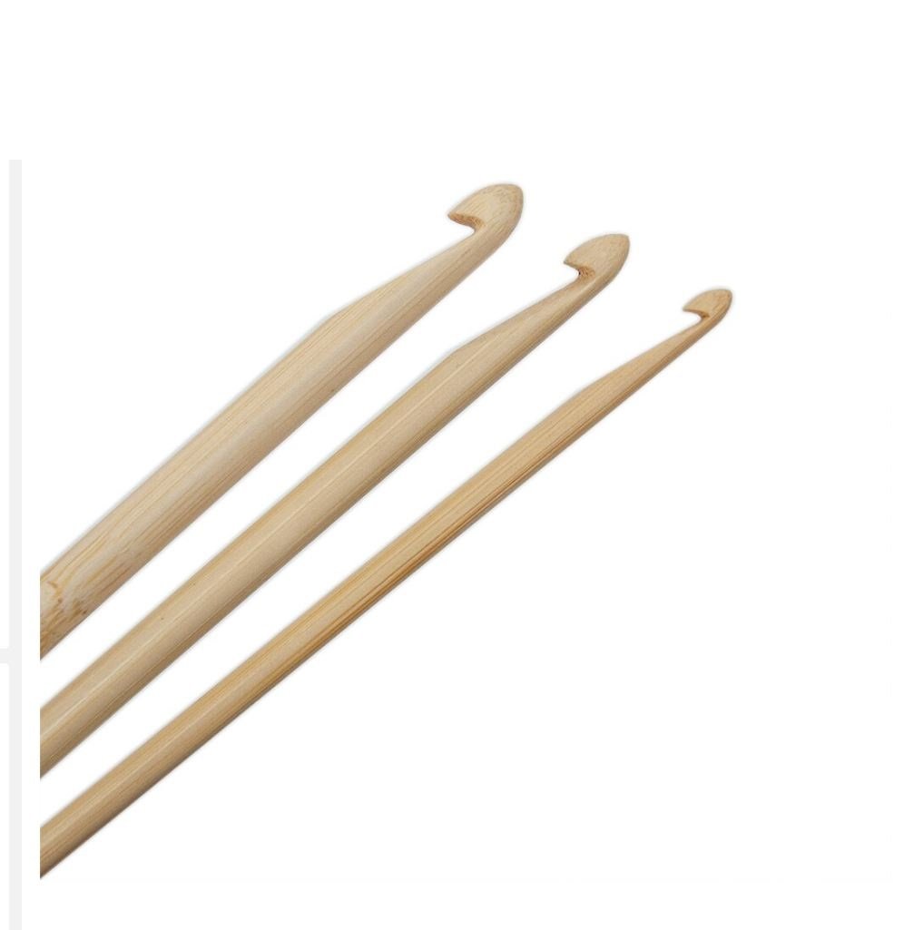 DOUBLE ENDED HOOK SET – INCLUDES 7 PIECES - BAMBOO — GuChet.com - Yarns ...