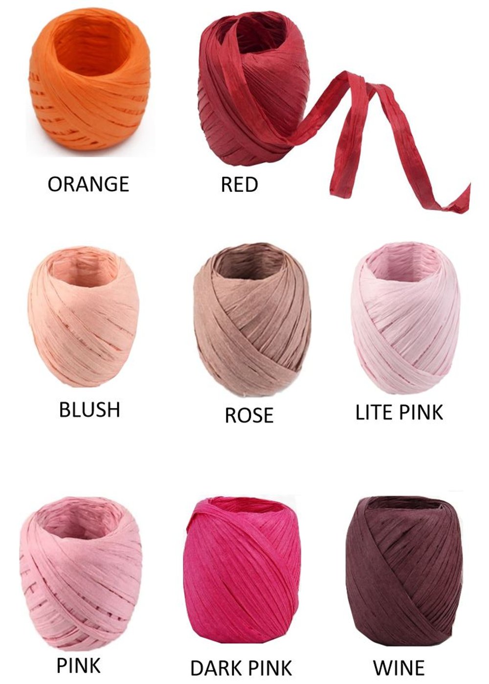 200 M/reel 100% Raffia Straw Yarn Hand Crocheting Yarn for Diy Handmade  Hats Handbags Cushions Packing Wrapping Material Sup.