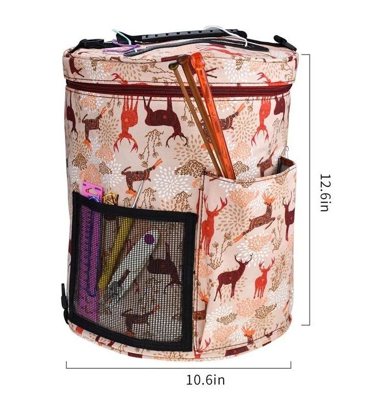 LARGE YARN STORAGE BAG - DEERS