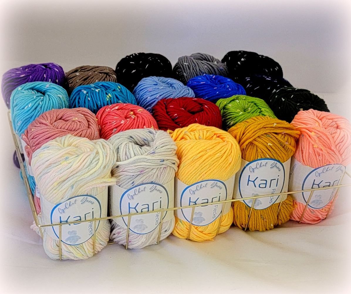 YARN PACK - SILK & COTTON WITH FLECKS - FREE SHIPPING —  - Yarns,  Patterns and Accessories
