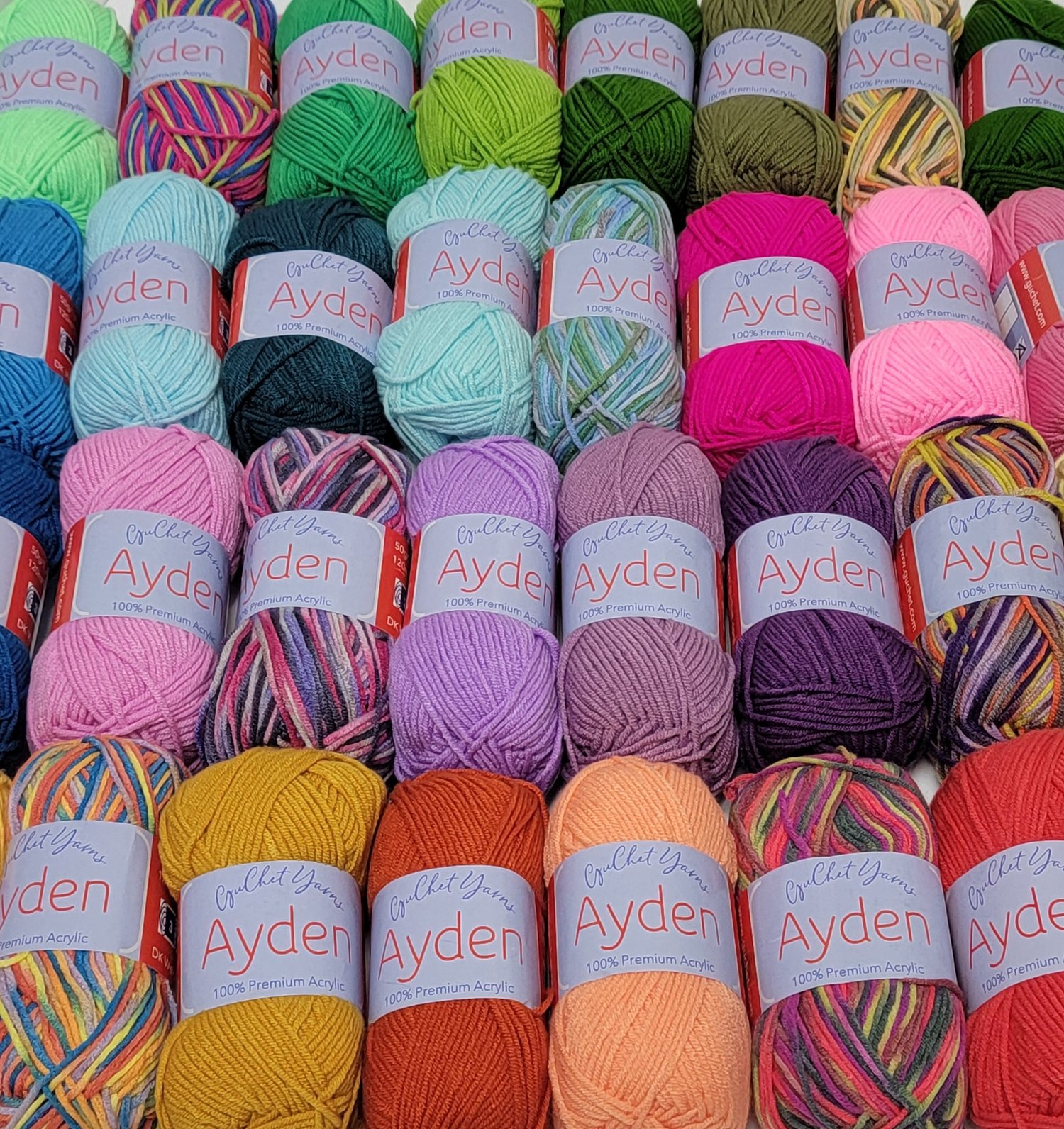 100% ACRYLIC YARN - AYDEN —  - Yarns, Patterns and Accessories