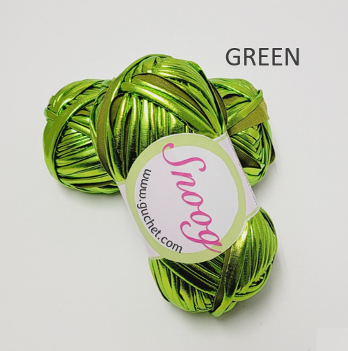 9 Snoog Metallic T-Shirt Yarn by GuChet Green.PNG