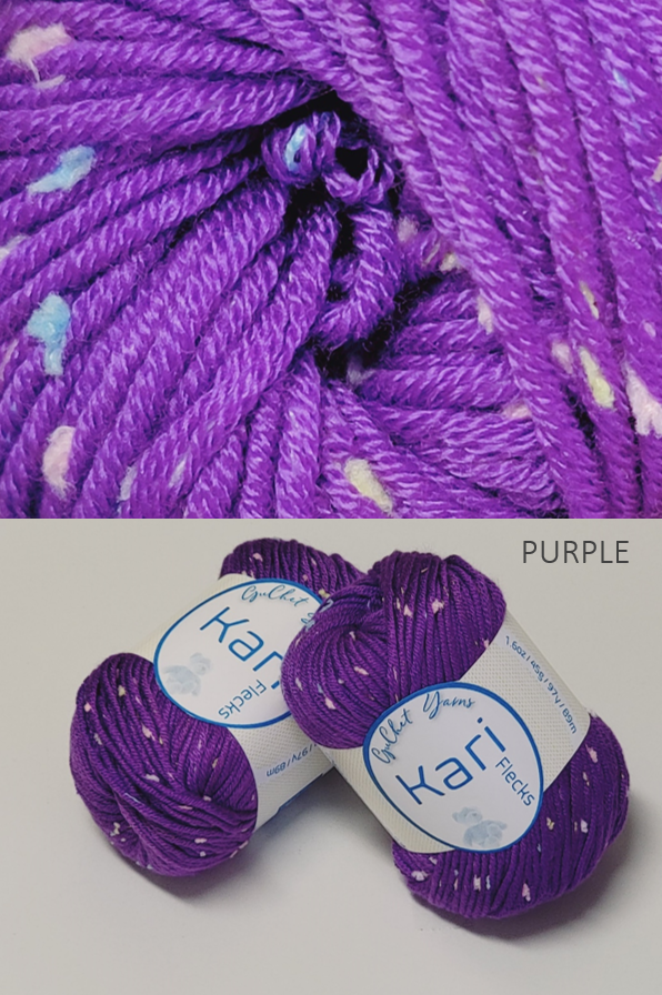 SILK & COTTON YARN WITH FLECKS - KARI —  - Yarns, Patterns and  Accessories