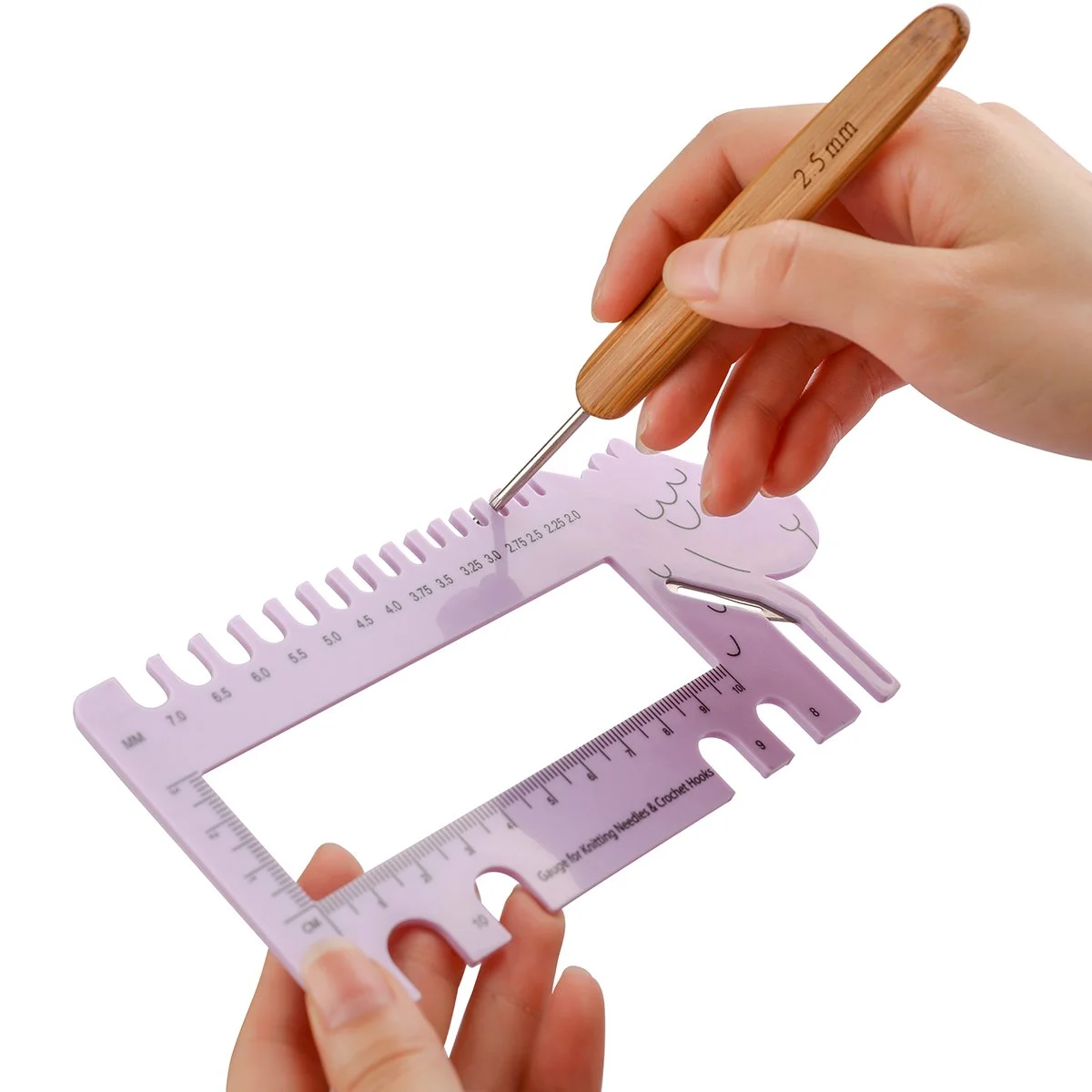 NEEDLE & HOOK GAUGE RULER - LAMBS — GuChet.com