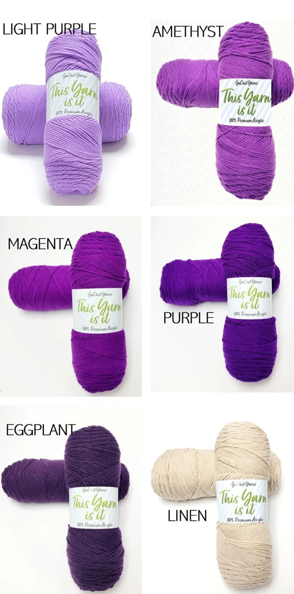 100% PREMIUM ACRYLIC - "THIS YARN IS IT"