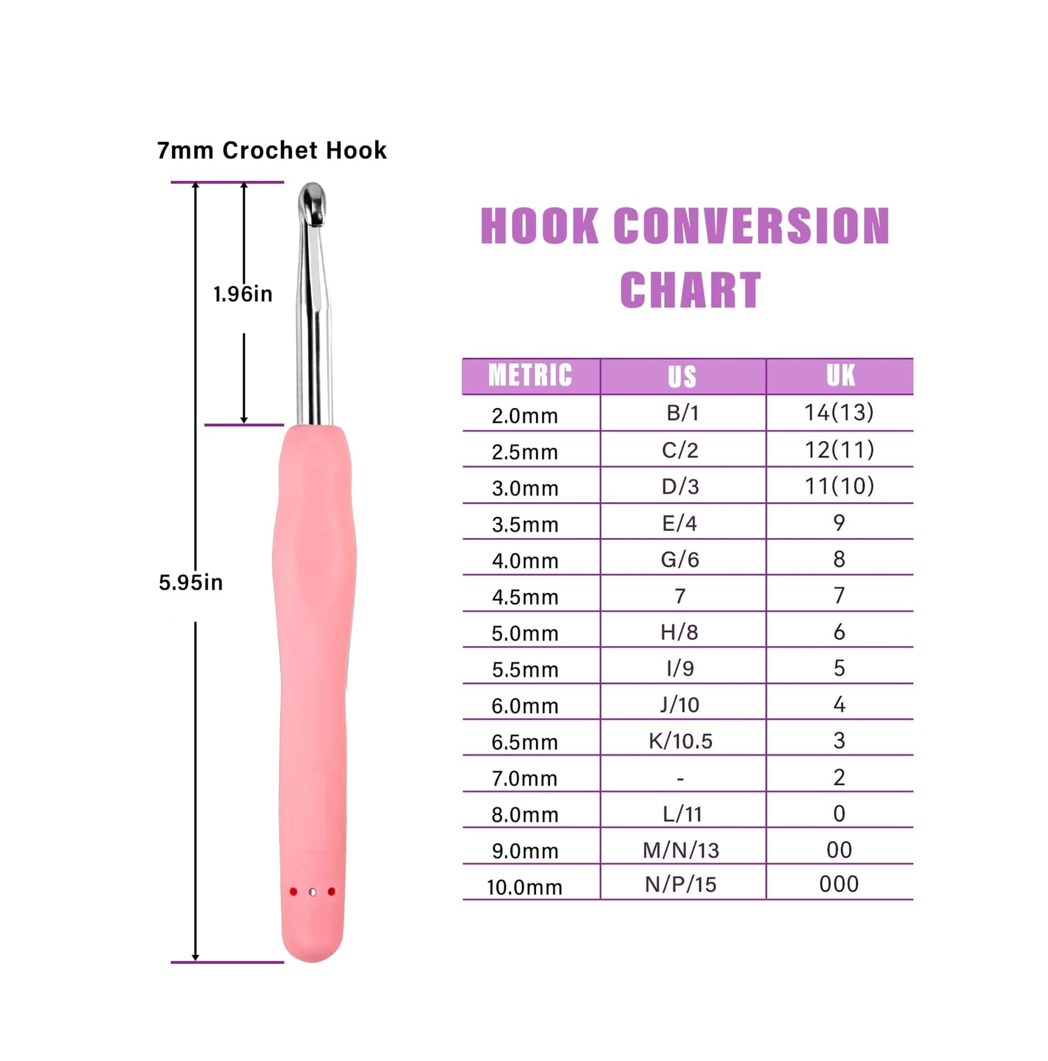 ERGONOMIC SOFT HANDLE HOOK SET - 12 PCS — GuChet.com