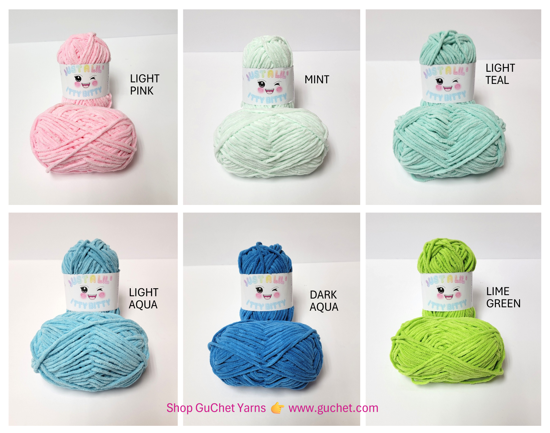3 Just A Lil - Itty Bitty - Light Pink - Lime Green - www.guchet.com.png