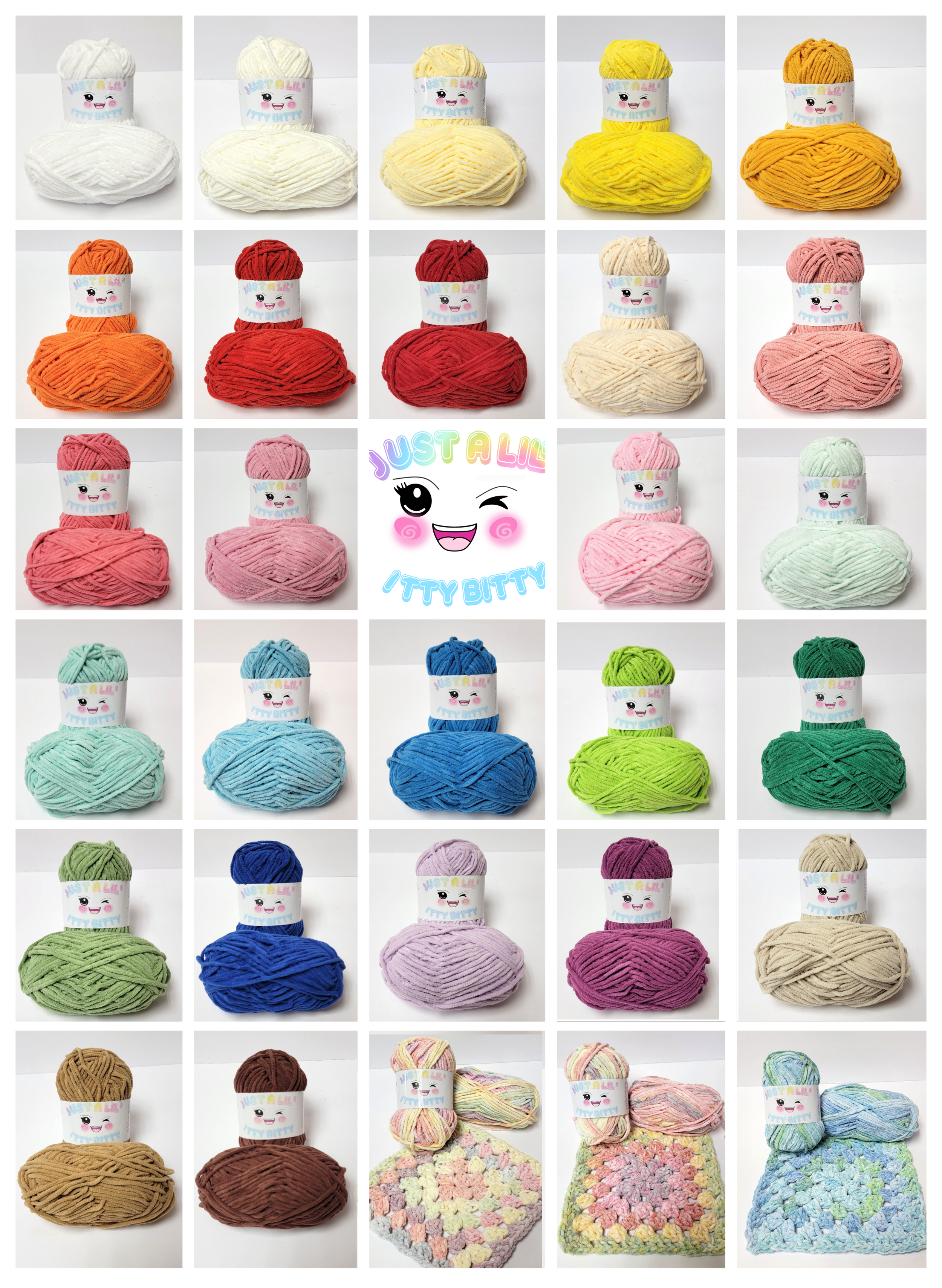 Just A Lil Itty Bitty by GuChet Yarns, Yarn for amigurumi, #4 Worsted weight yarn, crochet animal yarn, crochet yarn for toys, chunky yarns, yarn for baby blanket, finger knitting yarn www.guch (Copy)