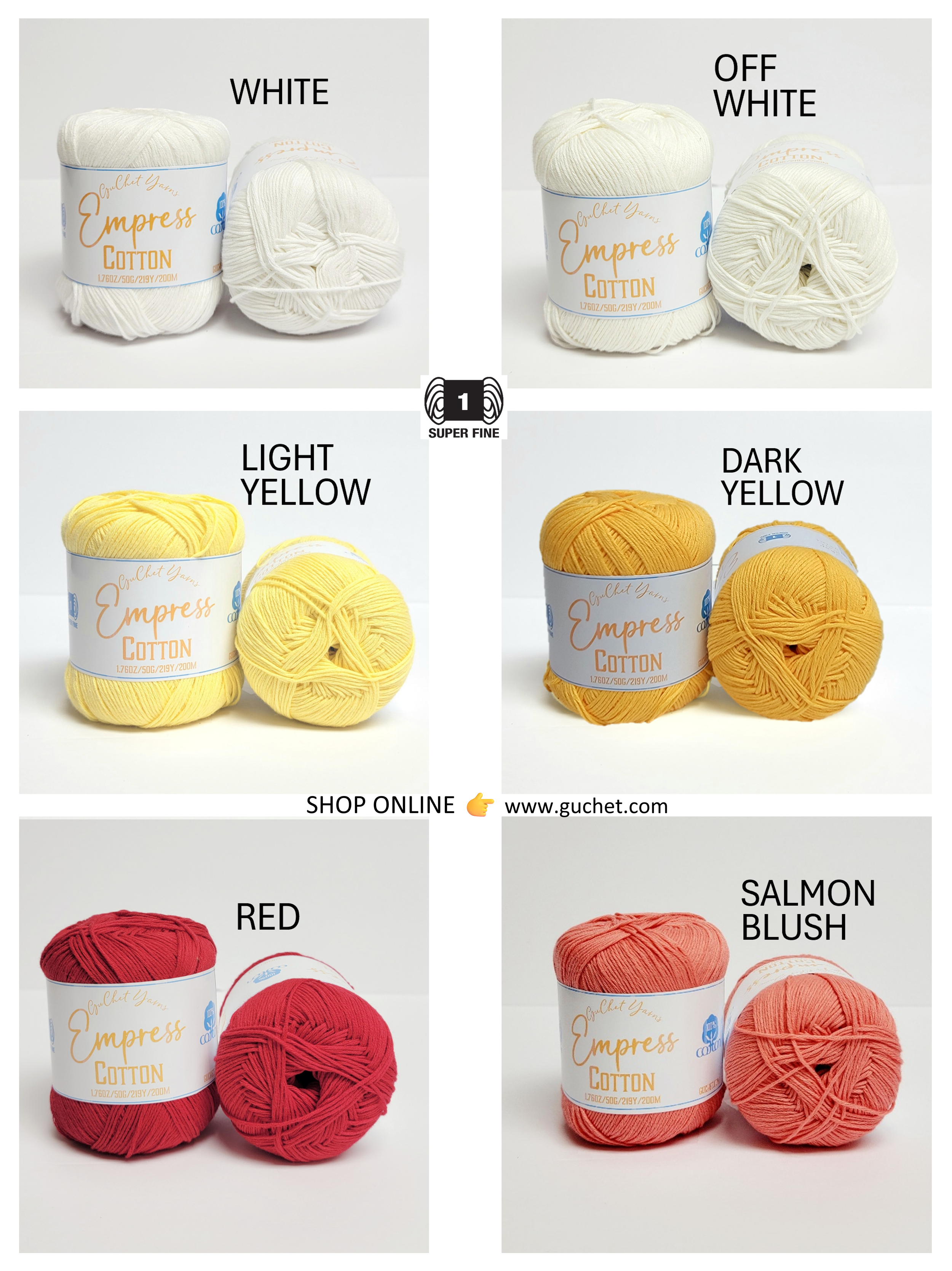 Cotton Yarn by GuChet, GuChet Yarns, Superfine yarn for clothing, yarn for tops, yarn for crochet dress