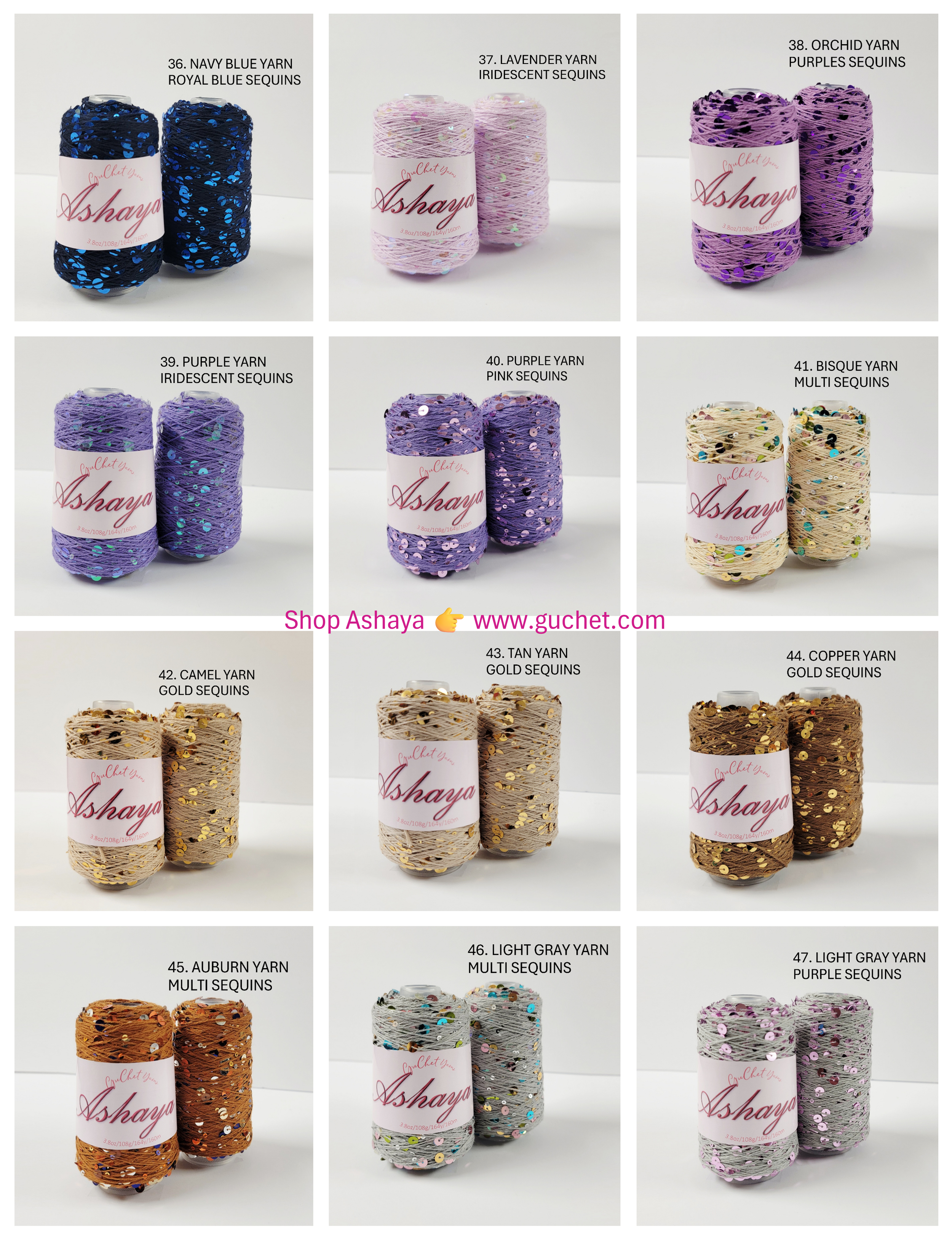 SEQUIN & COTTON YARN - 