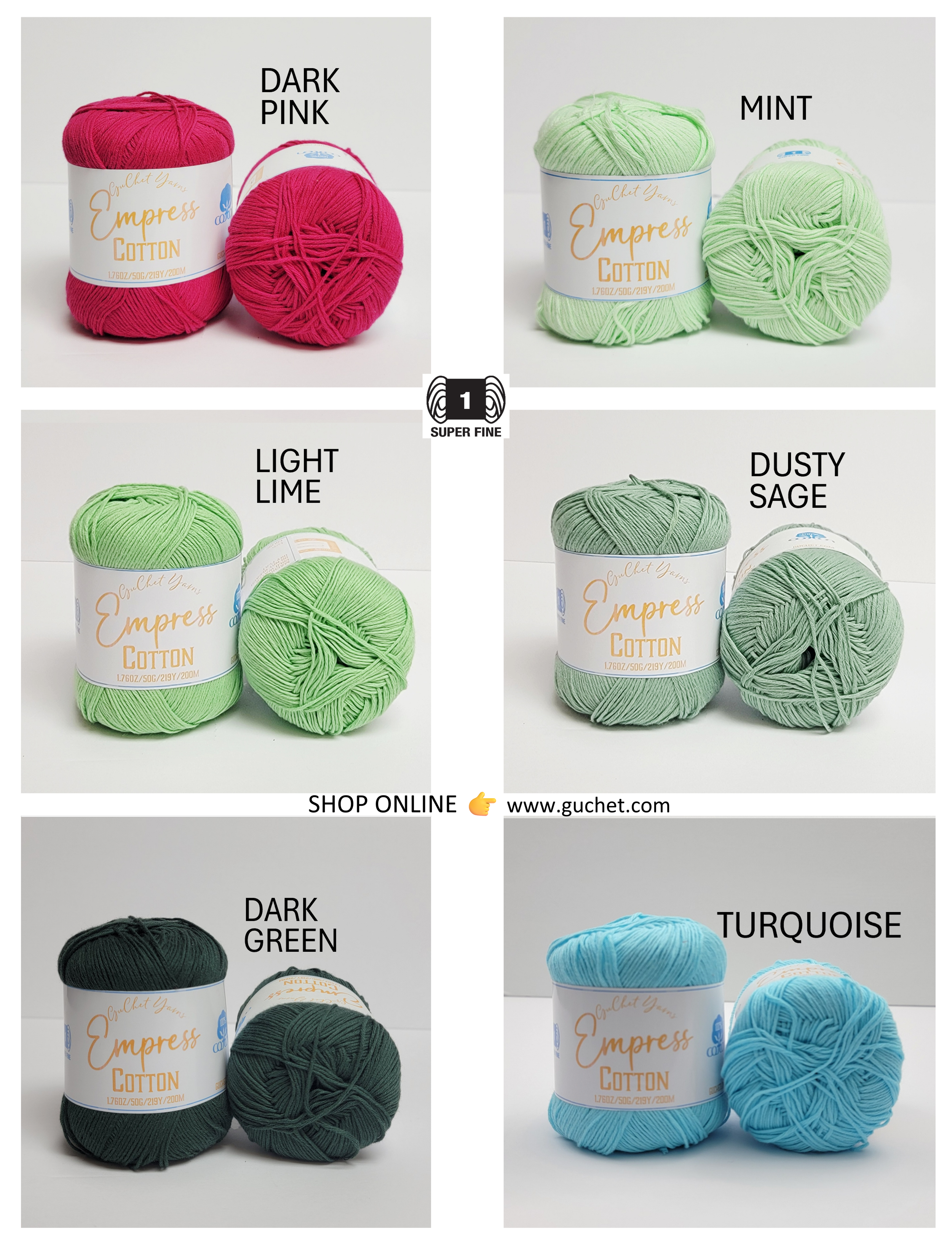 Cotton Yarn by GuChet, GuChet Yarns, Superfine yarn for clothing, yarn for tops, yarn for crochet dress