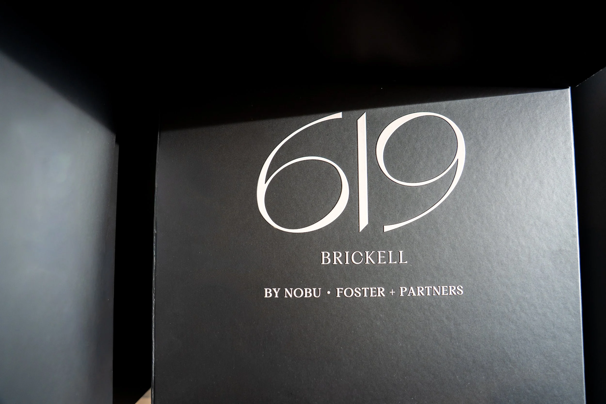 Custom branded corporate gift box in Miami with logo detail