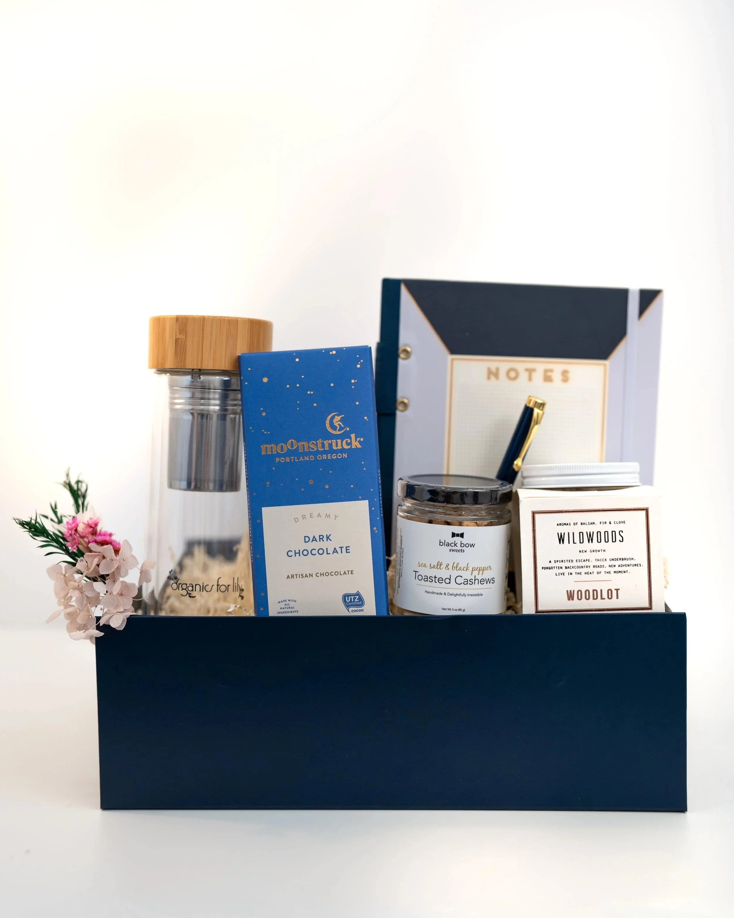 Elevated client gifting box in Miami with curated premium products