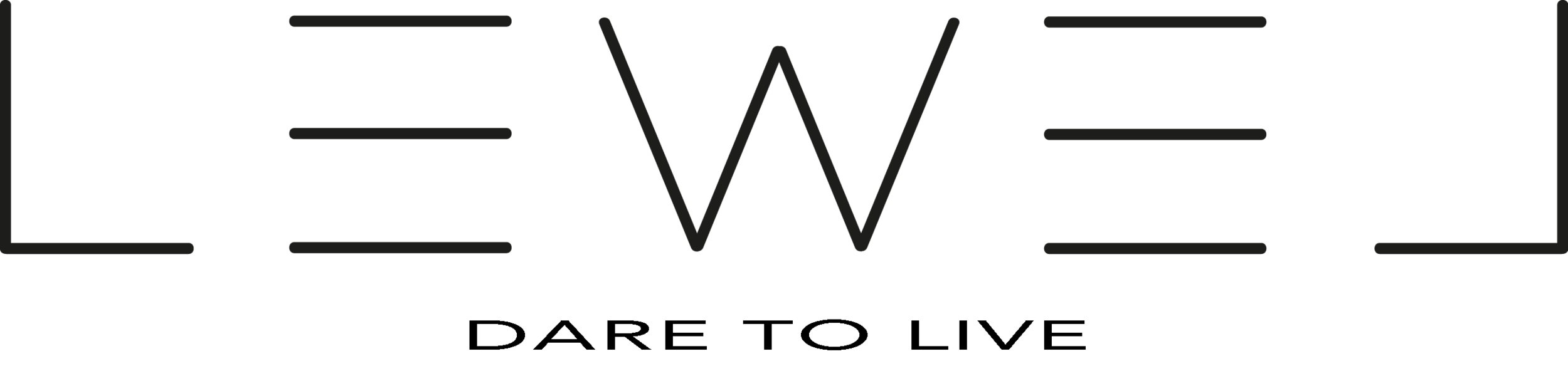 LEWEL_Facebook_Hjemmeside_LOGO_DARE_TO_LIVE_GENSERSTOR_SVART.png