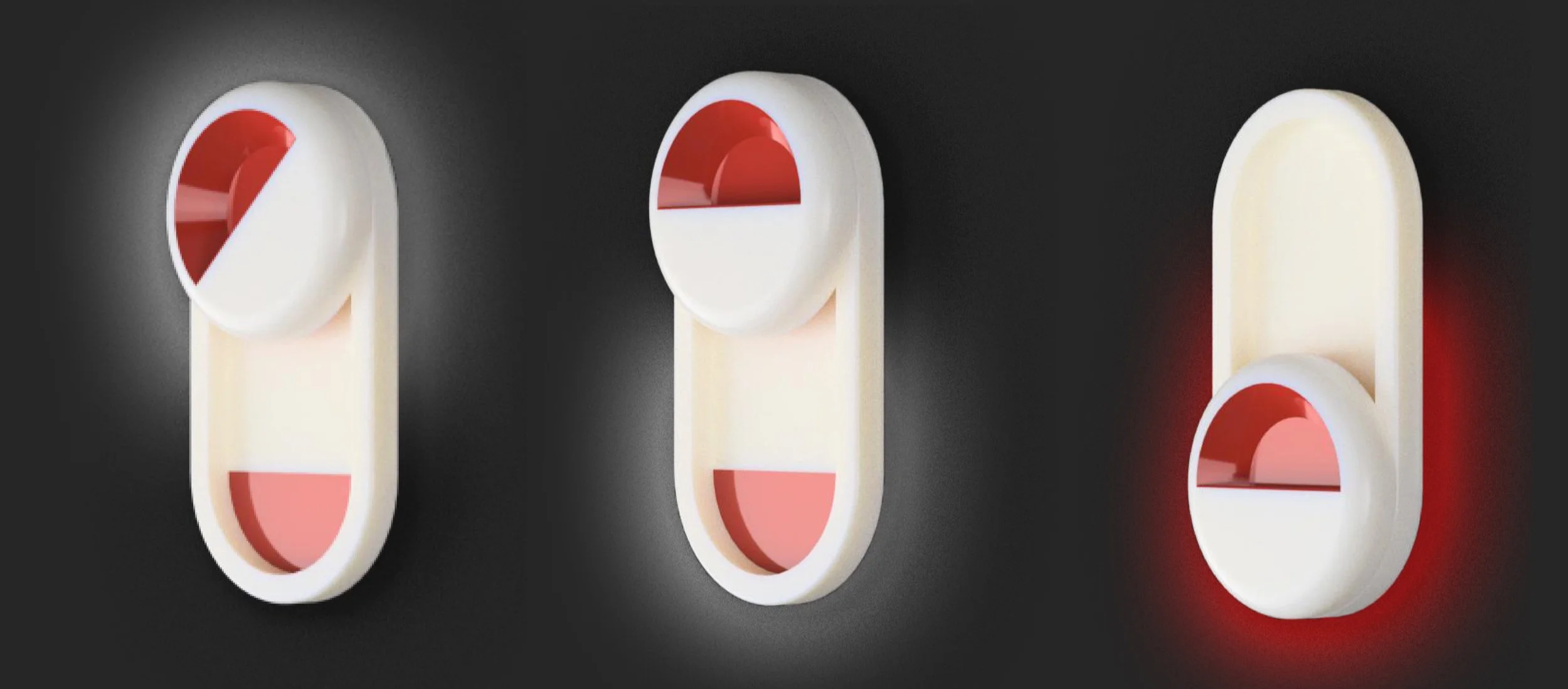 Interaction affects lighting of alarm