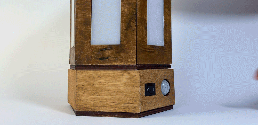 Turning on lamp and activating humidity display mode