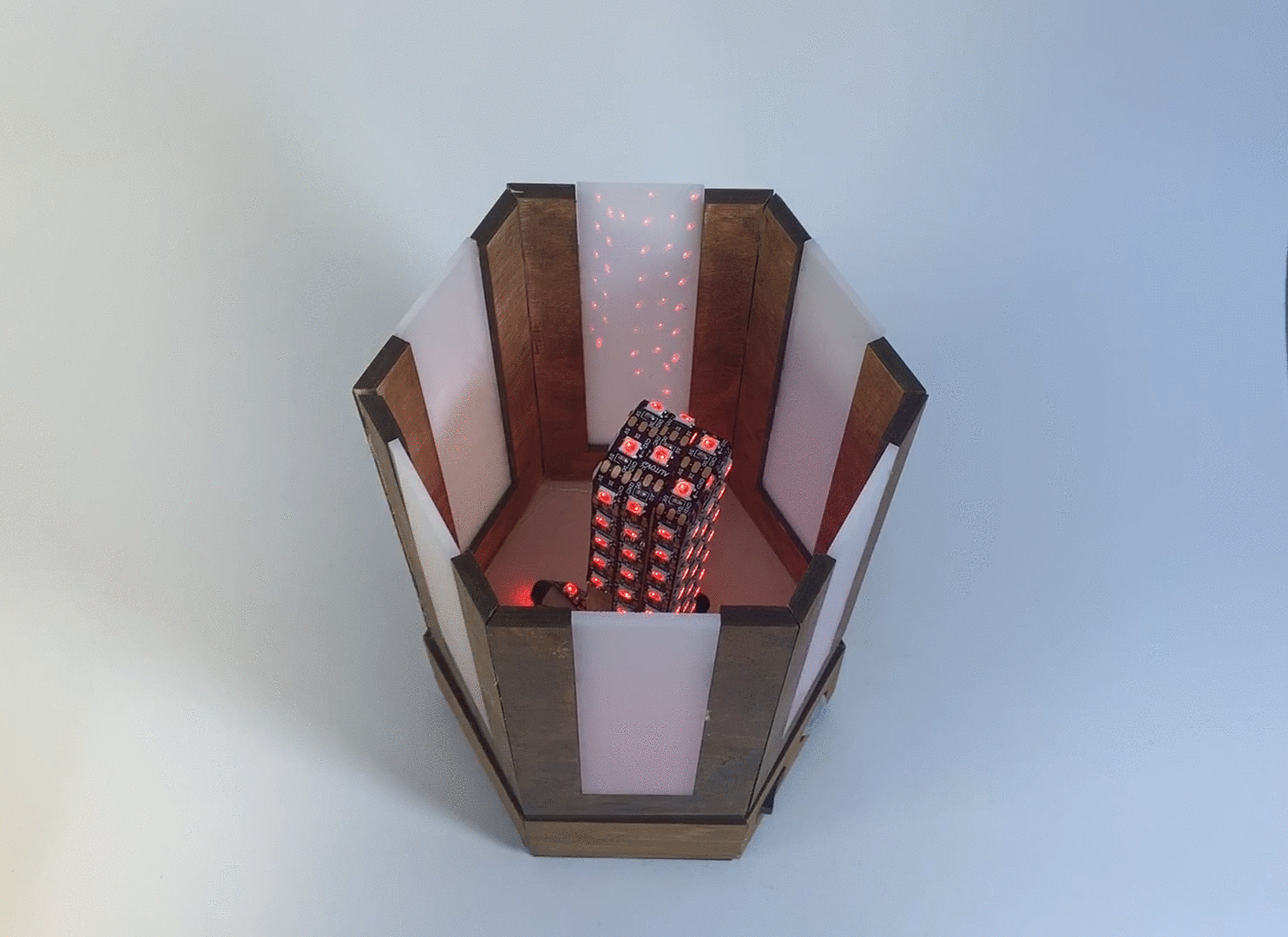 Inner lighting column of the lamp